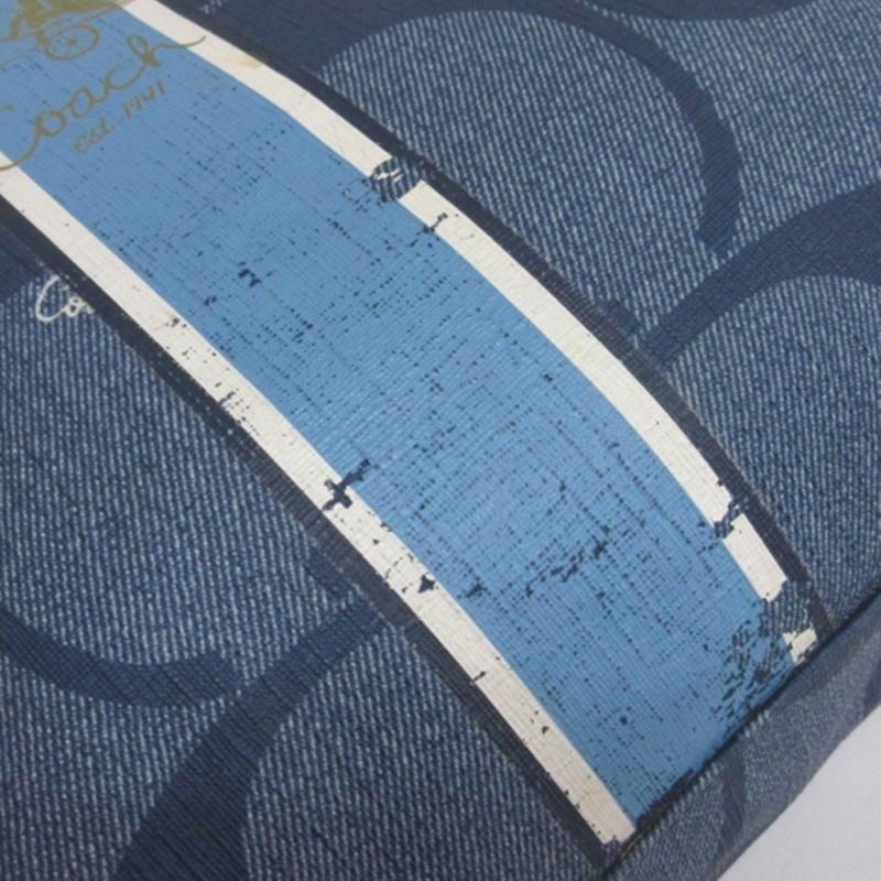 COACH（コーチ） シグネチャー トートバッグ ブルー系 □FF レディース