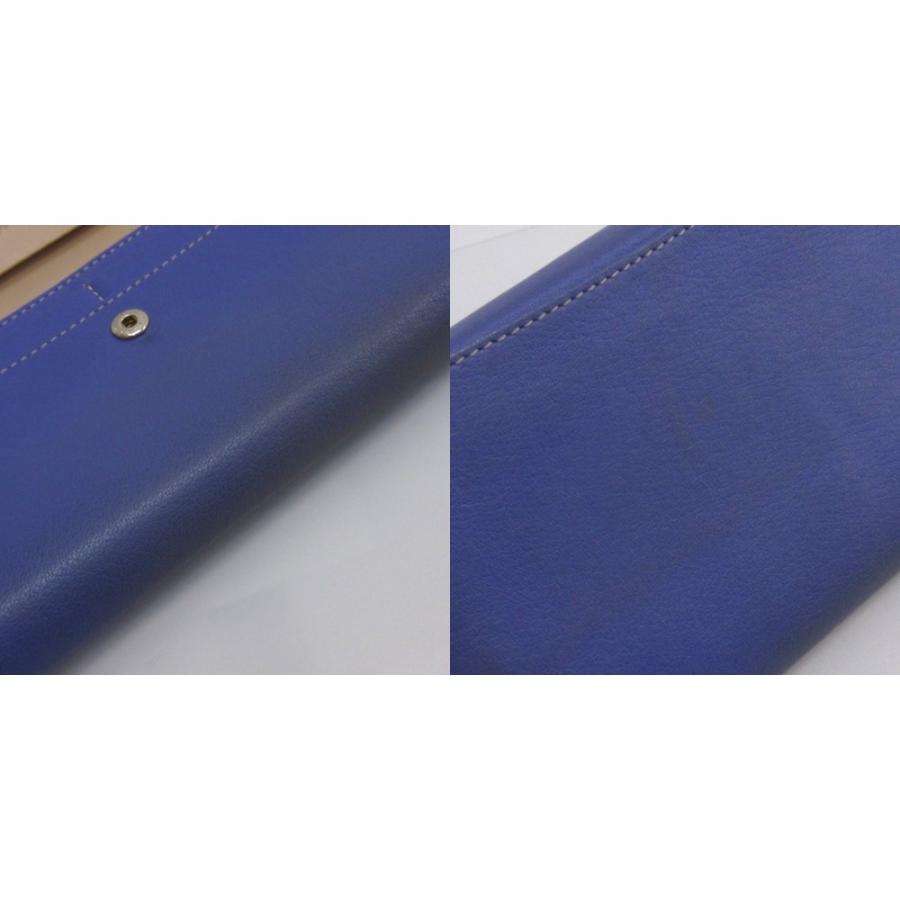 Kitamura（キタムラ） 長財布 フラップ レザー パープル系 □FF