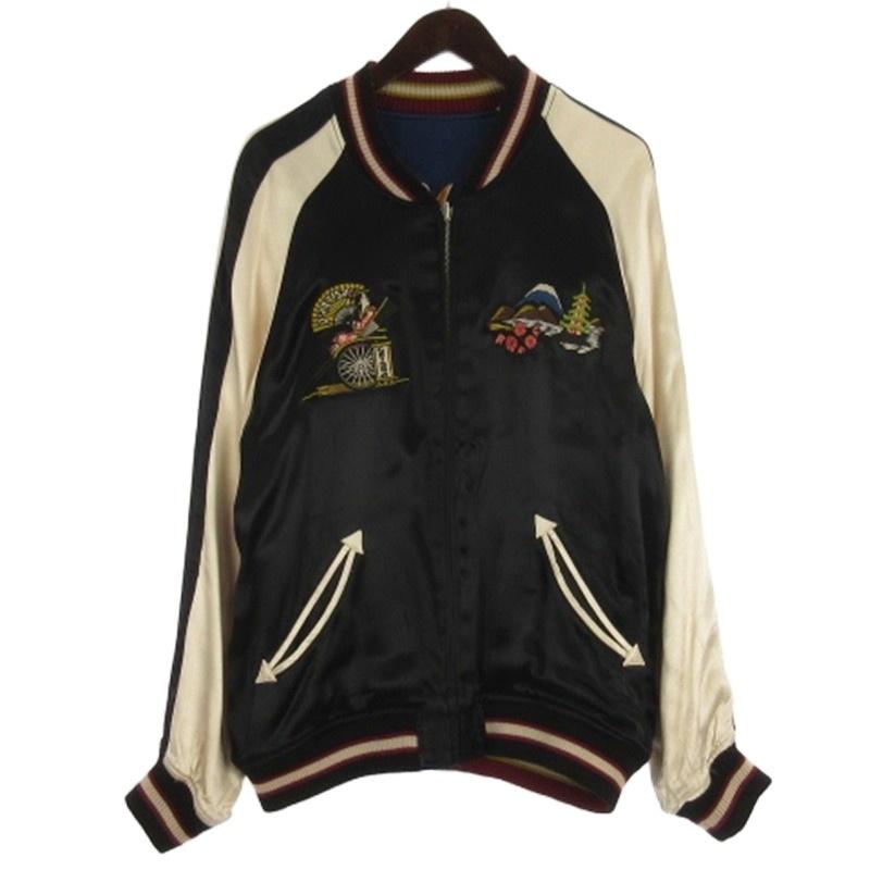 ステュディオダルチザン STUDIO D'ARTISAN 歌舞伎 サテン スカジャン