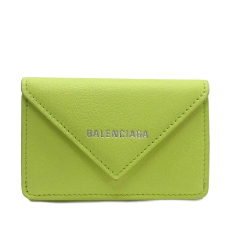 BALENCIAGA（バレンシアガ） ペーパー ミニ 三つ折り 財布 コンパクト