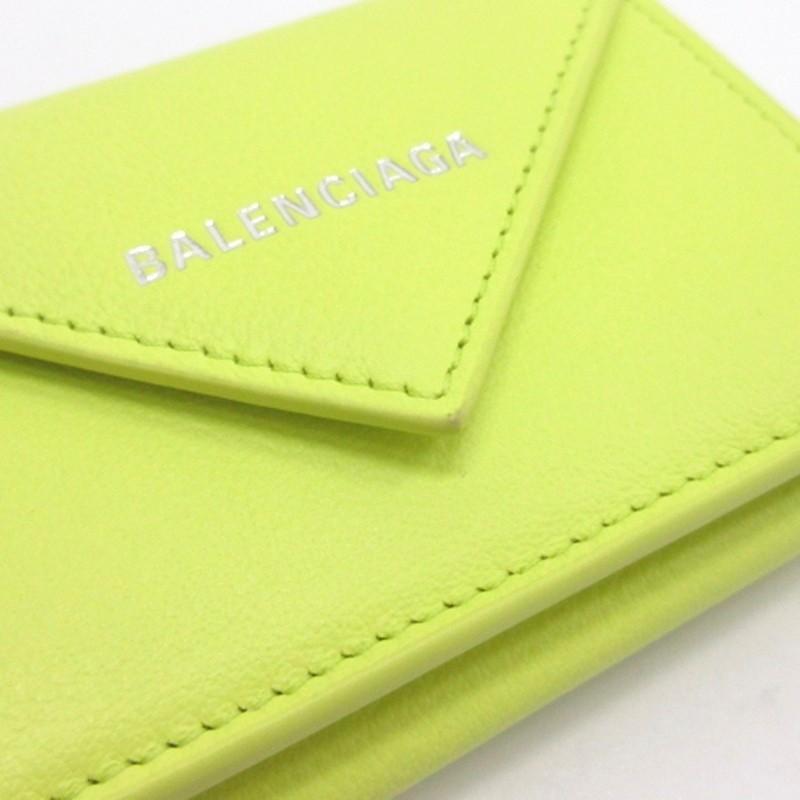 BALENCIAGA（バレンシアガ） ペーパー ミニ 三つ折り 財布 コンパクト