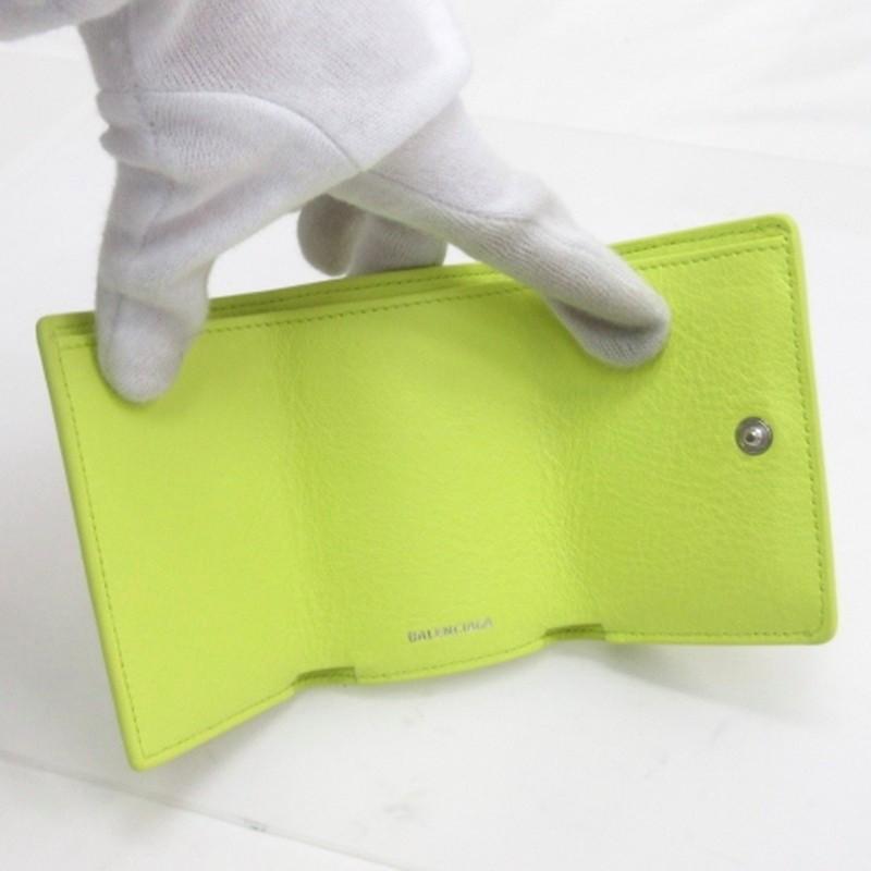 BALENCIAGA（バレンシアガ） ペーパー ミニ 三つ折り 財布 コンパクト
