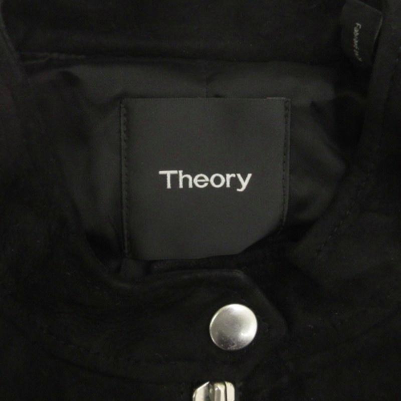theory（セオリー） スエード レザージャケット スタッズ ブラック S