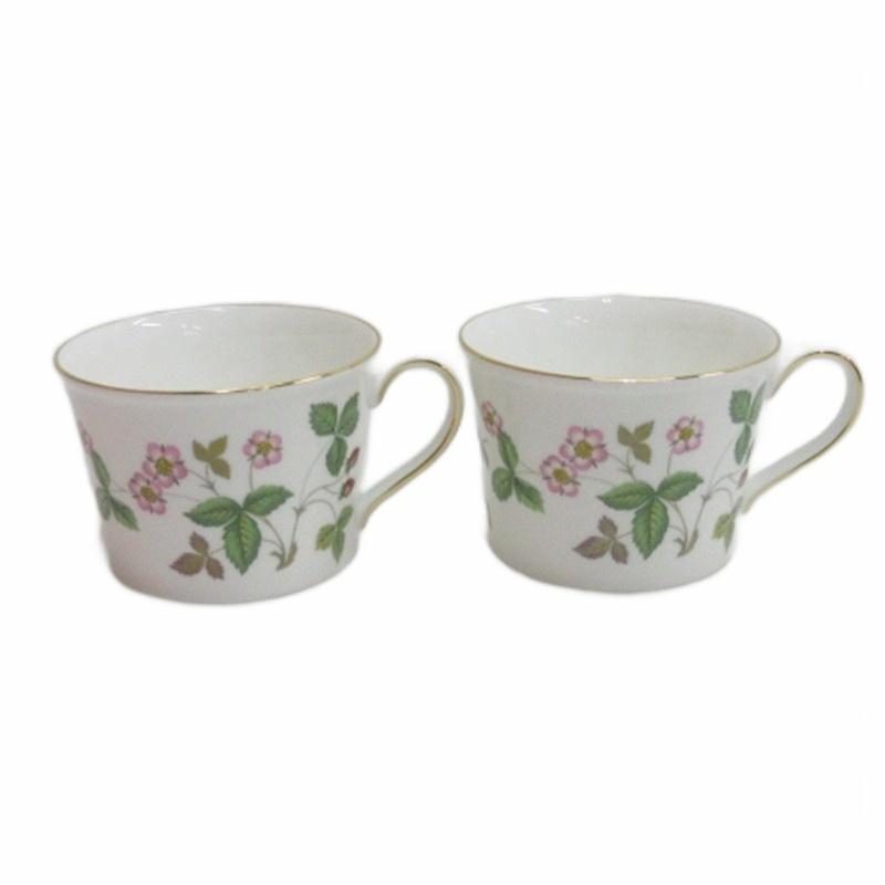 ウエッジウッド　コーヒーカップ２客とお皿 紅茶セット付き】 ウェッジウッド ティーカップ＆ソーサー ピオニー