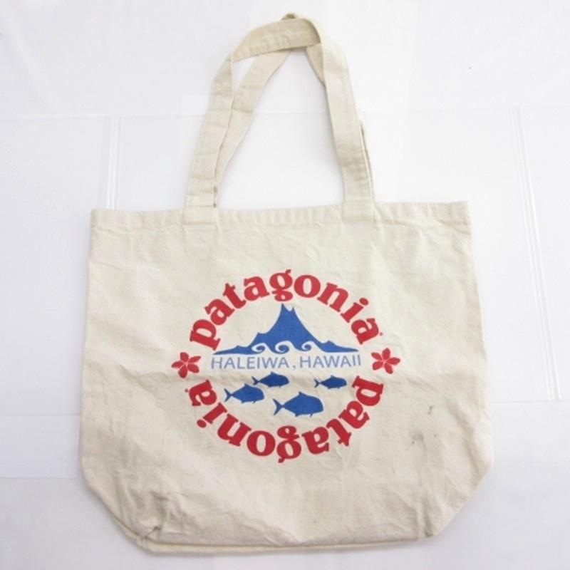 パタゴニア Patagonia ハワイ トートバッグ USA製 アイボリー □GY35 