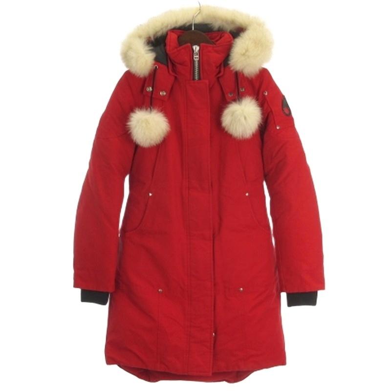ムースナックルズ　ダウンジャケット　綿　ピンク　XL ナイルレッド 中古・古着通販】MOOSE KNUCKLES (ムース ナックルズ) ダウンコート