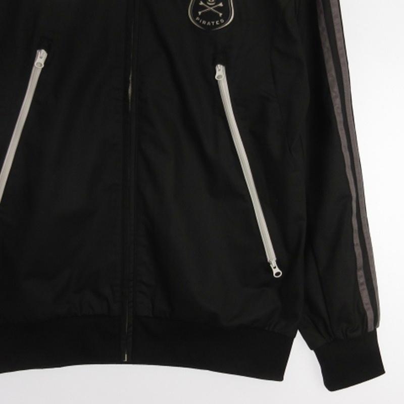 アディダス×オーランドパイレーツ トラックジャケット　スカル　ワッペン　黒　M アディダス adidas オーランド・パイレーツ FC トラック ジャケット M