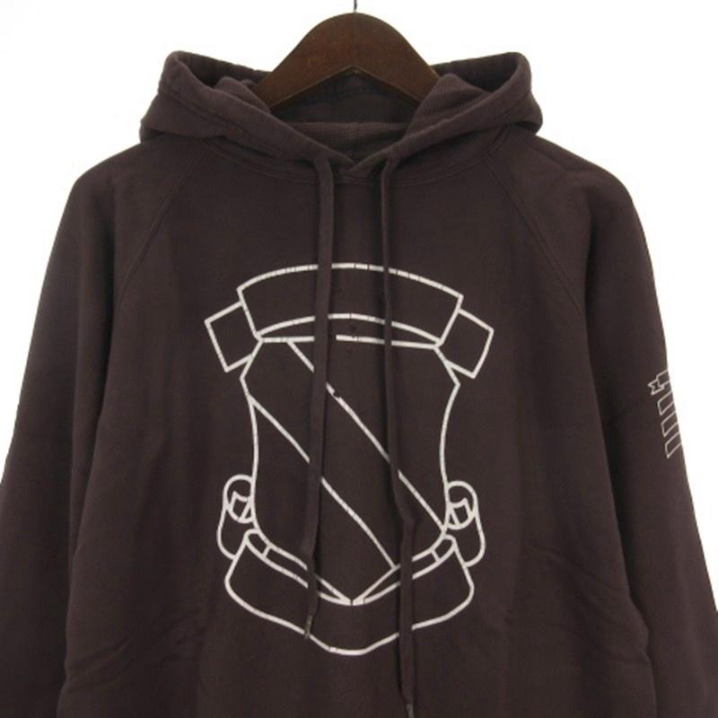 NUMBER (N)INE 2000A/W エンブレムスウェットパーカー　3 未使用品 ナンバーナイン NUMBER (N)INE タグ付き エンブレム ダメージ