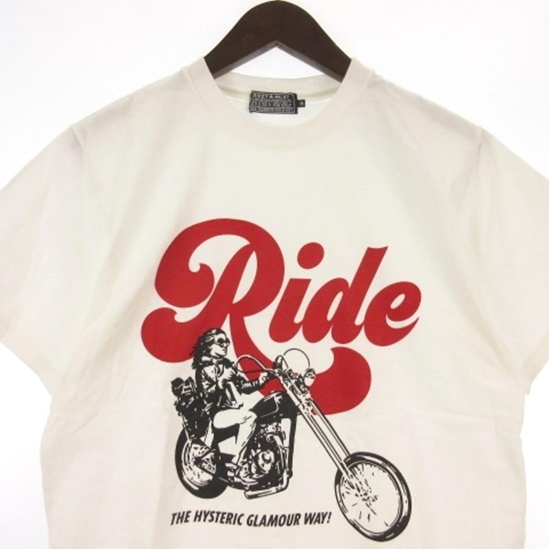 Hysteric Glamour 半袖ロゴTシャツ タイプライター HYSTERIC GLAMOUR（ヒステリックグラマー） プリント Tシャツ 半袖