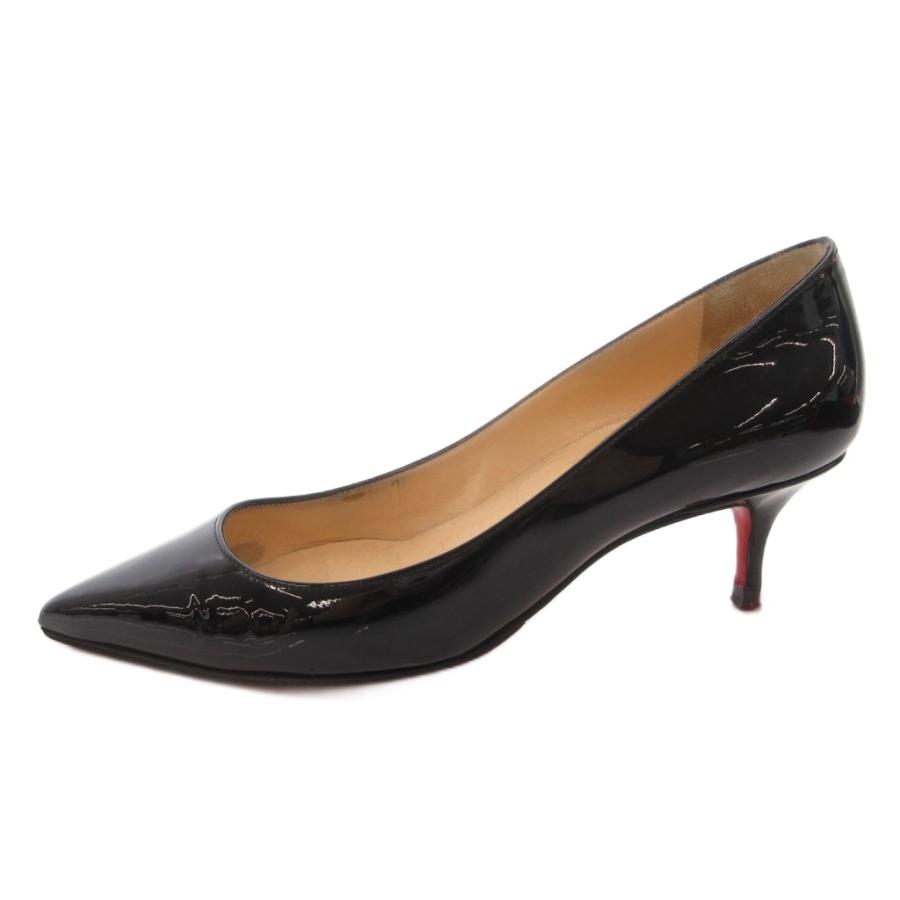 【極美品】クリスチャンルブタン パンプス エナメル 黒 ブラック ヒール Christian Louboutin（クリスチャンルブタン） パンプス ポインテッド