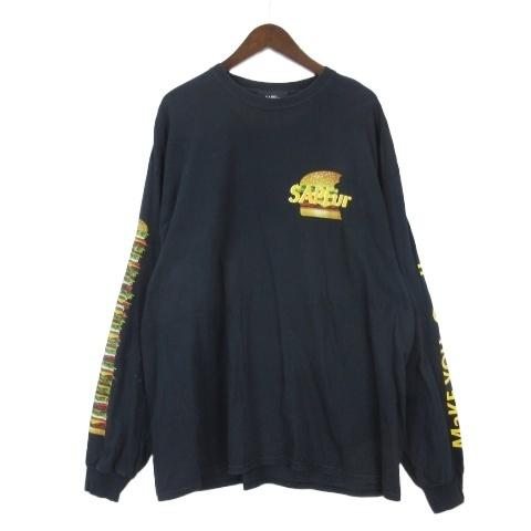 サプール SAPEur ARIGATO ハンバーガープリント Tシャツ 長袖 XXL
