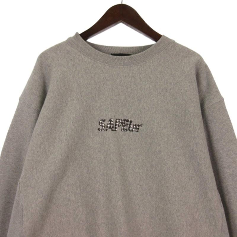 SAPEur サプール ロッドマン トレーナー スウェット 裏起毛 グレー XL
