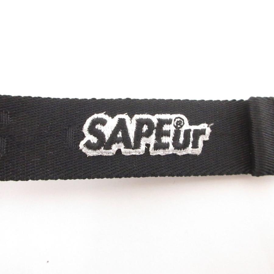 サプール SAPEur ベルト アジャスターバックル 黒 ブラック シルバーカラー /NU メンズ
