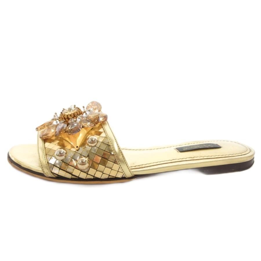 DOLCE&GABBANA（ドルチェ & ガッバーナ） ドルガバ ビジュー サンダル