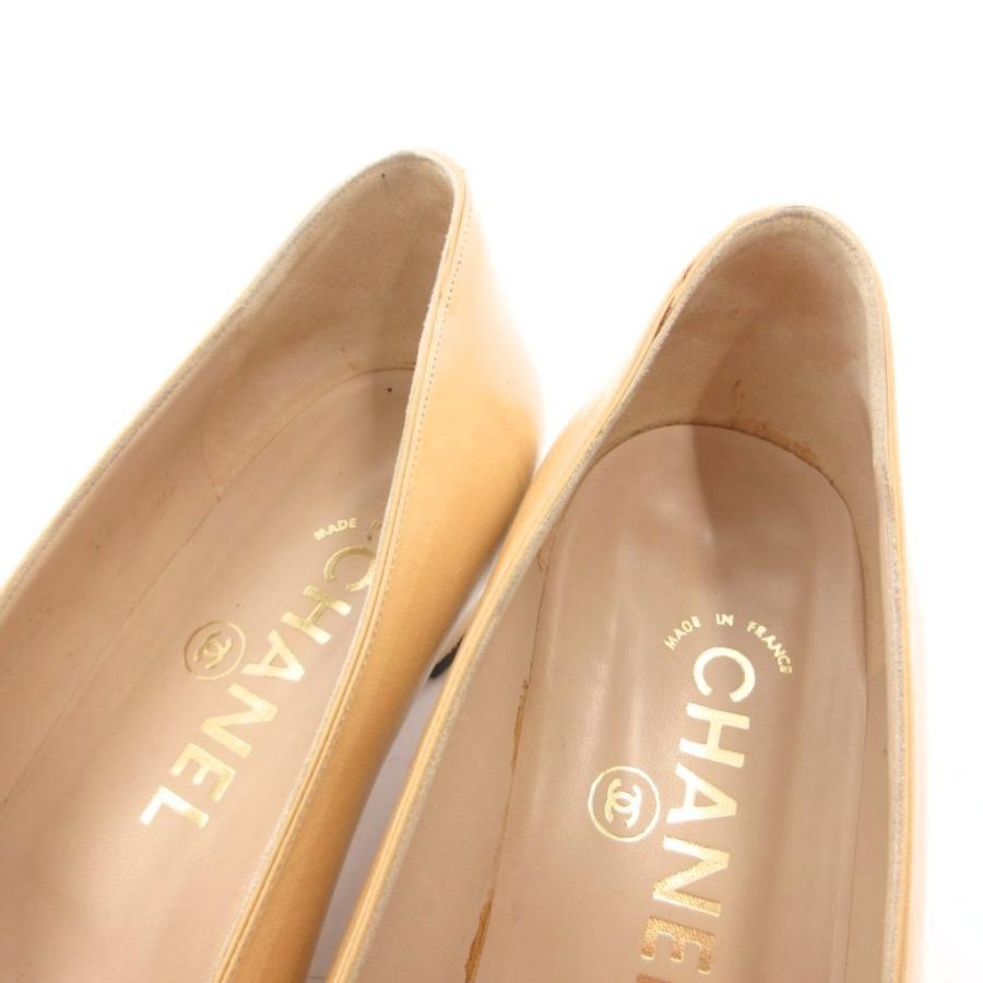 CHANEL（シャネル） パンプス チャンキーヒール バイカラー レザー 37