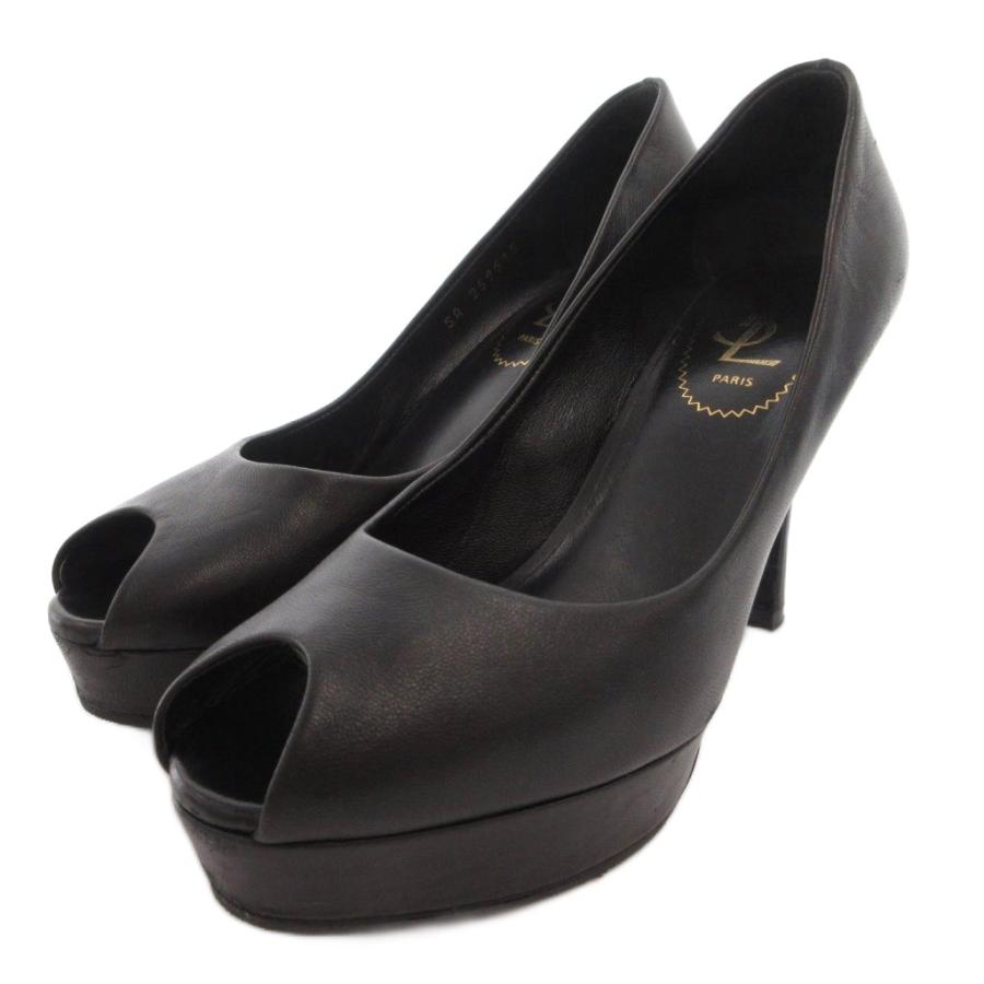 〈cen〉【未使用】SAINT LAURENTパンプス Yves Saint Laurent（イヴ・サンローラン） パンプス オープントゥ