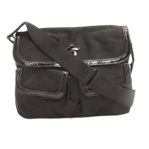 【美品】agnes b. ナイロン 2way ショルダーバッグ ブラック agnes b.（アニエスベー） ナイロン ショルダーバッグ ブラック □GY74
