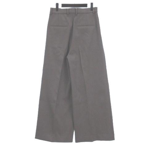 未使用品 ウィムガゼット Whim Gazette タグ付き 25AW ワイド タック パンツ WGZ1052402A0003 グレージュ 38 レディースの画像