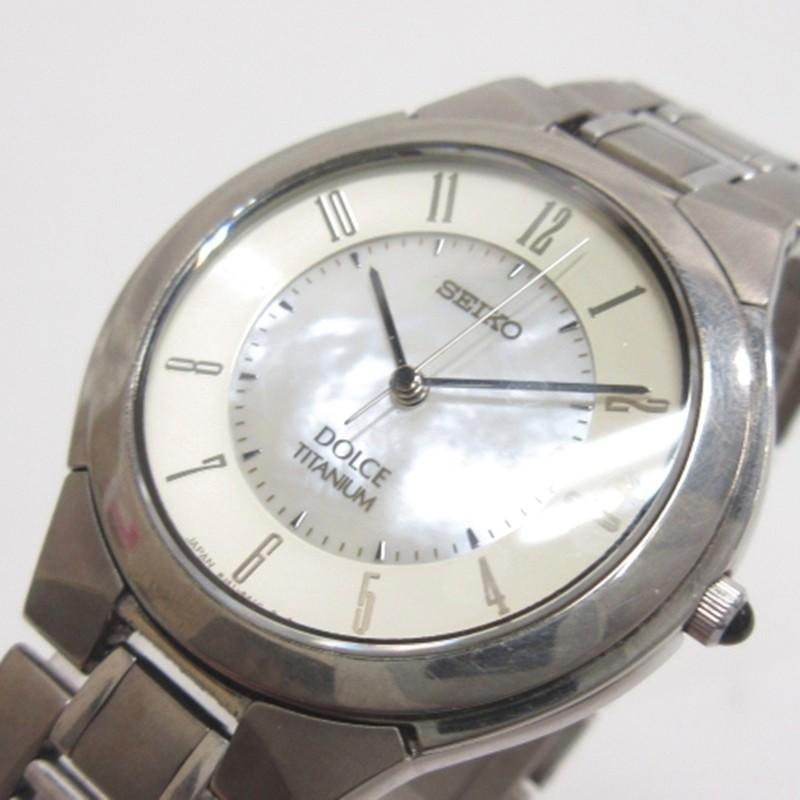 セイコー SEIKO DOLCE ドルチェ 腕時計 クォーツ 8J41-6180 シェル文字