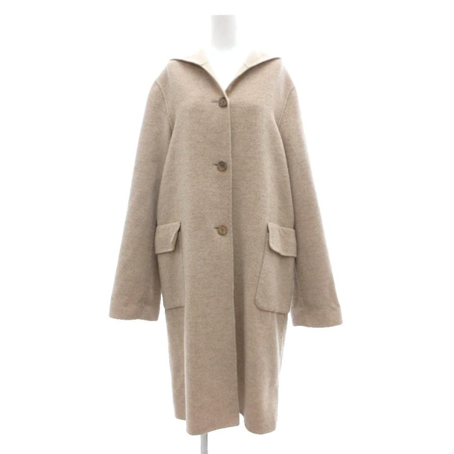 theory luxe（セオリーリュクス） コート ウール 38 ベージュ フード 