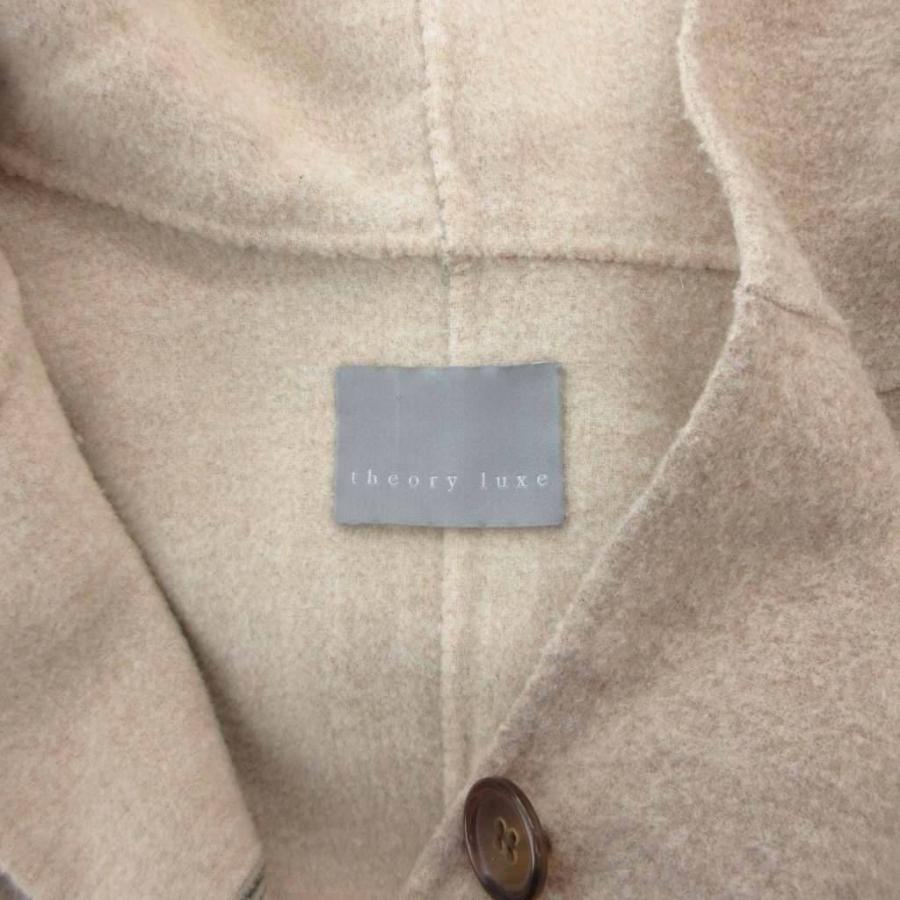 theory luxe（セオリーリュクス） コート ウール 38 ベージュ フード 