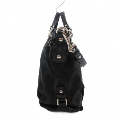 COACH（コーチ） オプアート ショルダーバッグ 黒 ブラック オプアート