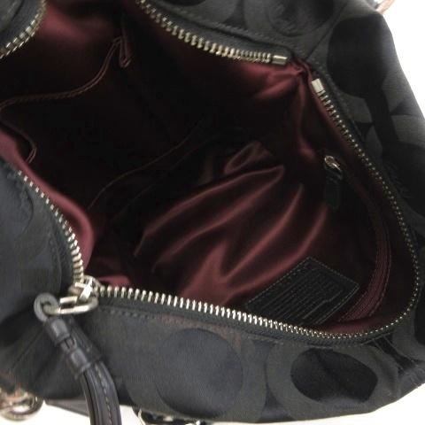 COACH（コーチ） オプアート ショルダーバッグ 黒 ブラック オプアート