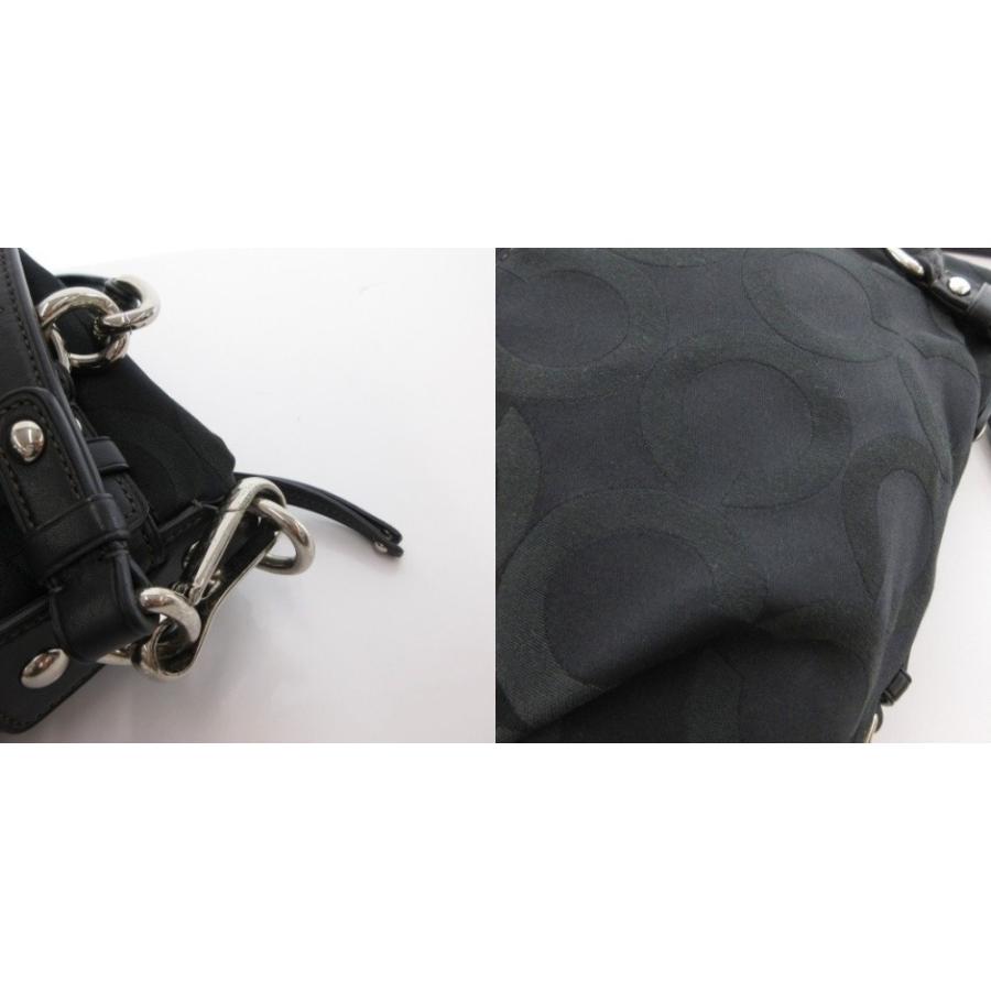 COACH（コーチ） オプアート ショルダーバッグ 黒 ブラック オプアート