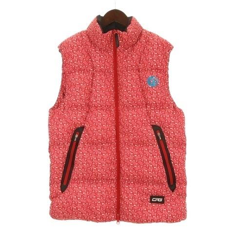 CPG ゴルフウェア　ベスト 未使用品 シーピージーゴルフ CPG GOLF ジオメトリック柄 ダウンベスト