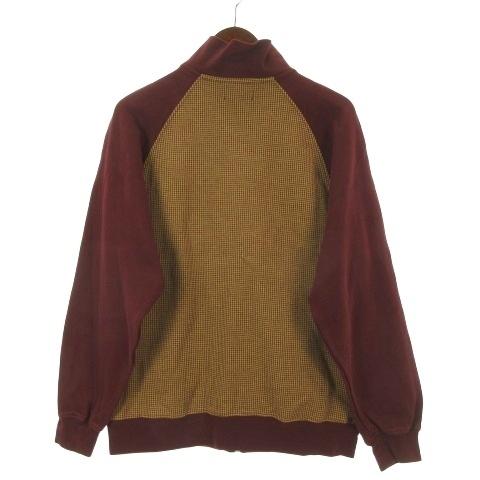 FRED PERRY（フレッドペリー） 千鳥格子 トラックジャケット ボルドー