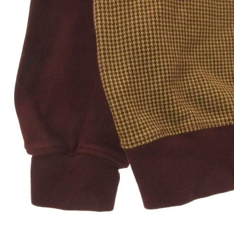 FRED PERRY（フレッドペリー） 千鳥格子 トラックジャケット ボルドー