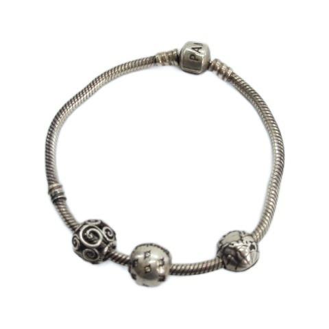 PANDORA ブレスレット　シルバー　チャーム付き パンドラ PANDORA チャーム ブレスレット シルバー925 ディズニー