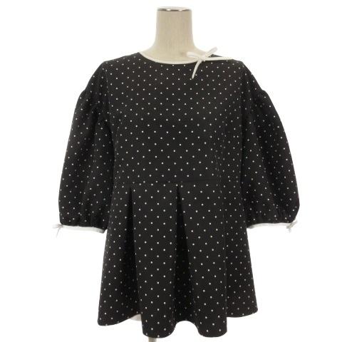 エムズグレイシー M'S GRACY ドット チュニック シャツ カットソー 五