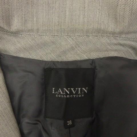 ランバン LANVIN セットアップ スーツ ジャケット パンツ ウールシルク