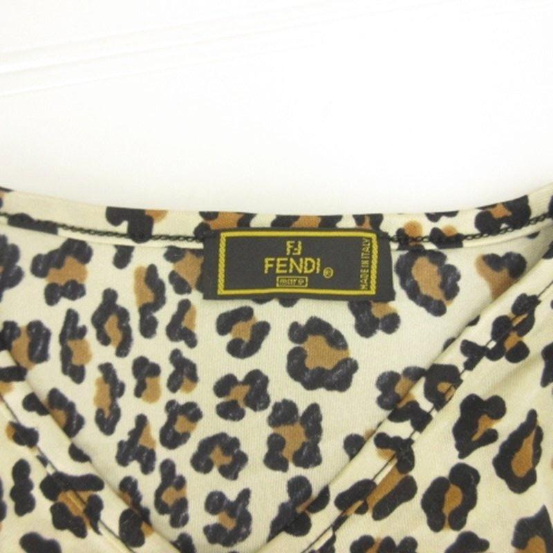 FENDI（フェンディ） レオパード柄 カットソー Tシャツ 半袖 総柄