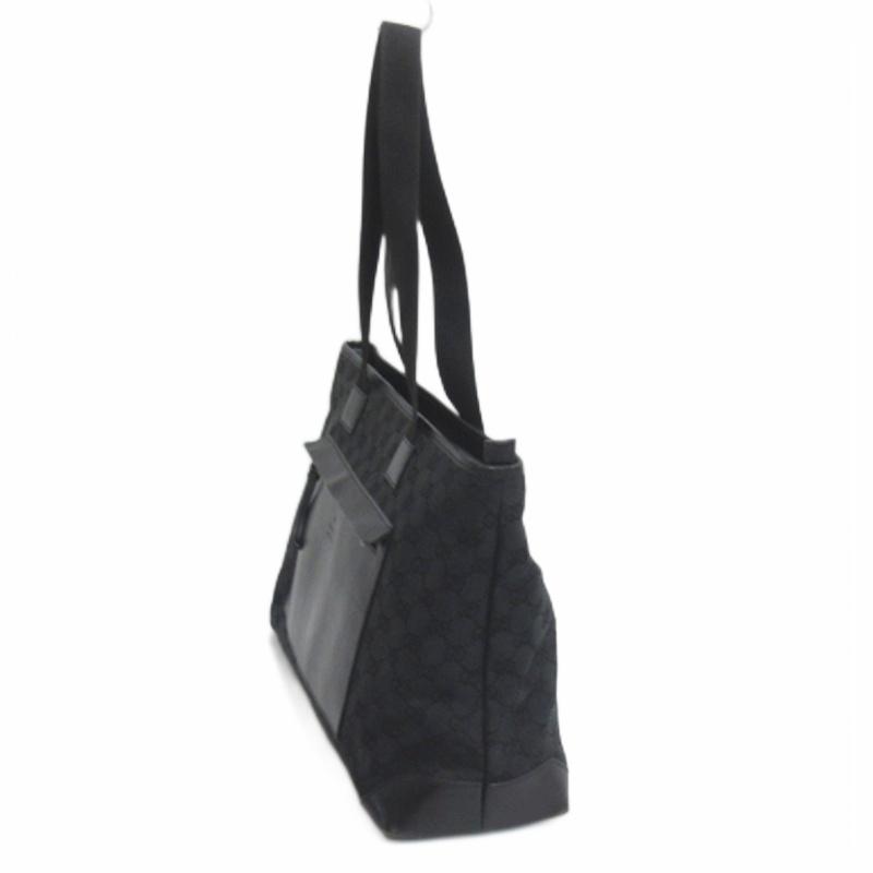 GUCCI（グッチ） GUCCI GGキャンバス トートバッグ 34339 ブラック 