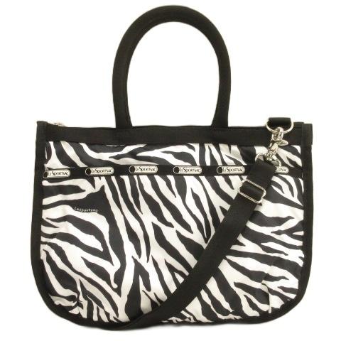 LeSportsac（レスポートサック） ゼブラ柄 トート バッグ ショルダー 