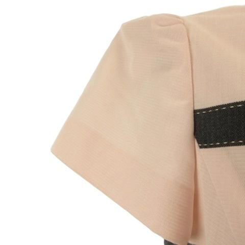 新品タグ付き❉ エムズグレイシー 半袖ワンピース ボーダー リボン 40 ピンク エムズグレイシー M'S GRACY ワンピース 半袖 ボーダー 40 ピンク