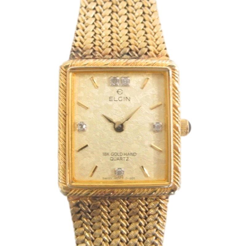 エルジン ELGIN 腕時計 FK291 18K GOLD HAND 不動品 ジャンク 