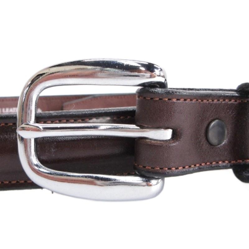 TORY LEATHER レザー ベルト USA製 ブラウン 34 メンズ : ブランド古着