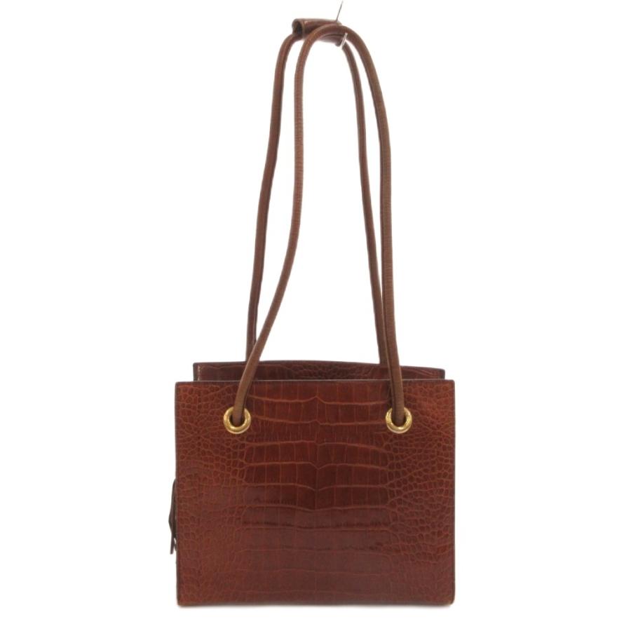 Bally（バリー） ショルダーバッグ 肩掛け 手提げ クロコ型押し レザー