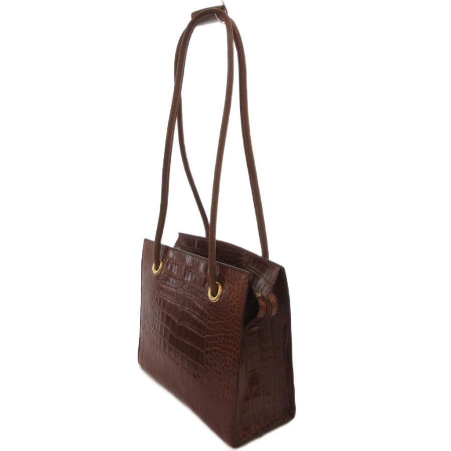 Bally（バリー） ショルダーバッグ 肩掛け 手提げ クロコ型押し レザー