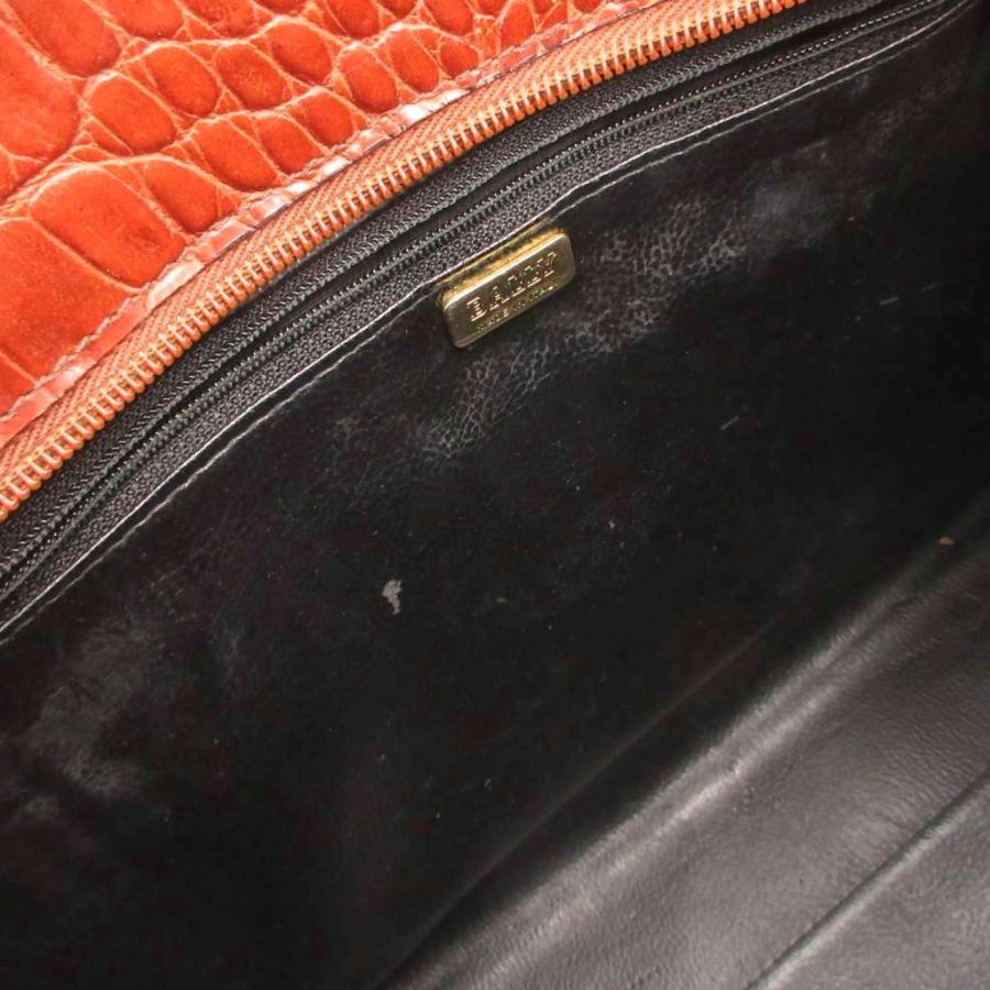 Bally（バリー） ショルダーバッグ 肩掛け 手提げ クロコ型押し レザー