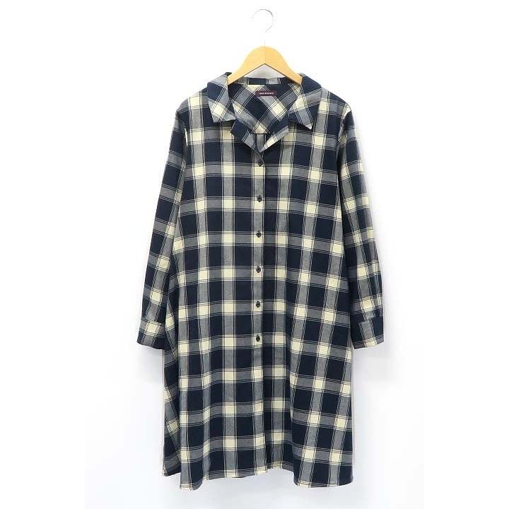 中古 アーバンリサーチ Urban Research 長袖 オープンカラー チェック フランネル シャツ ワンピース Free ベクトル 古着 019 ブランド古着販売のベクトル 通販 Yahoo ショッピング