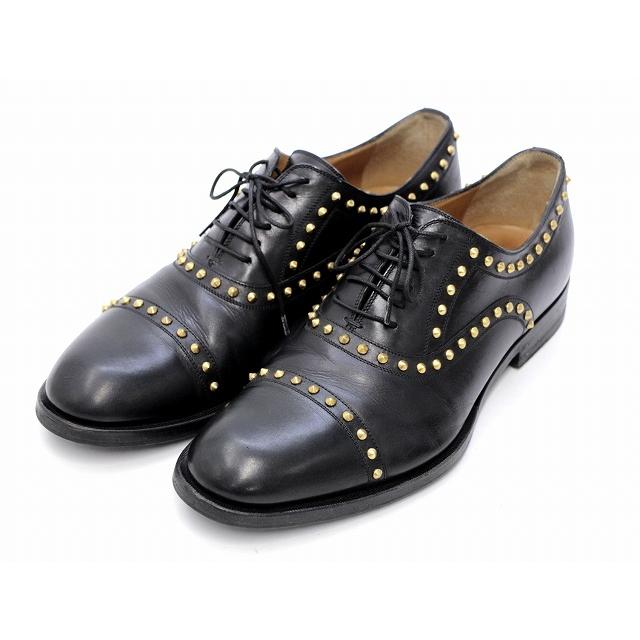 速達メール便 中古 グッチ Gucci スタッズ ドレスシューズ 8 約27cm 黒 ブラック メンズ ベクトル 古着 019 ブランド古着販売のベクトル 通販 Yahoo ショッピング お洒落無限大 Www Skylanceronline Com