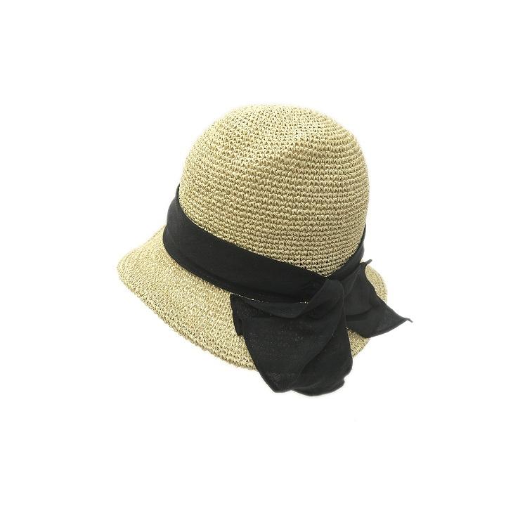中古 カシラ Ca4la リネン 麻 リボン ペーパー ストローハット 麦わら帽子 ベージュ レディース ベクトル 古着 019 ブランド古着販売のベクトル 通販 Yahoo ショッピング