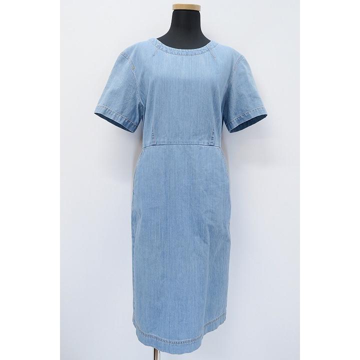 中古 ミュベールワーク Muveil Work コットン デニム クルーネック 半袖 ミモレ丈 ワンピース 36 ライトブルー 水色 レディース ベクトル 古着 019 ブランド古着販売のベクトル 通販 Yahoo ショッピング
