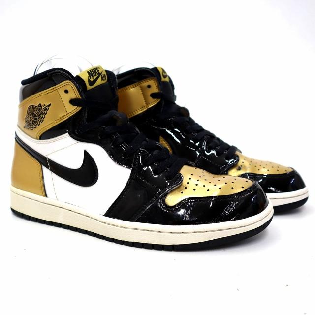 ナイキ NIKE 861428-007 AIR JORDAN 1 RETRO HIGH OG NRG "Gold Toe" エアジョーダン1 レトロ ハイ OG NRG スニーカー 27cm｜vectorpremium｜02