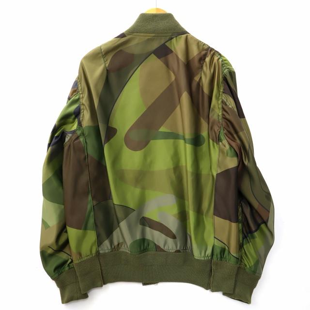 SACAI×KAWS サカイ×カウズ 2021AW MA-1 BLOUSON 迷彩 カモフラ柄 
