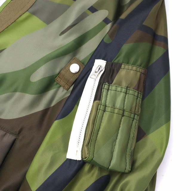 SACAI×KAWS サカイ×カウズ 2021AW MA-1 BLOUSON 迷彩 カモフラ柄 
